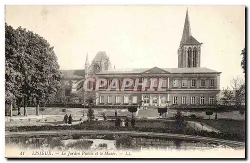 Lisieux Cartes postales le jardin public et le musee