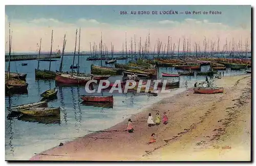 Au bord de l&#39ocean Cartes postales Un port de peche