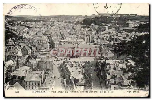 Morlaix Cartes postales Vue prise du viadcu aspect generale de la ville