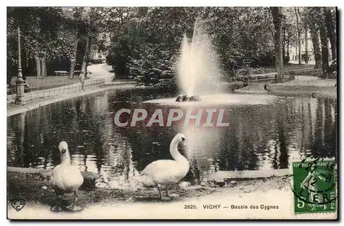 Vichy Cartes postales Bassin des cygnes (swan)