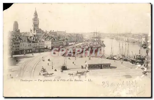 Dunkerque Cartes postales Vue generale de la ville et des bassins
