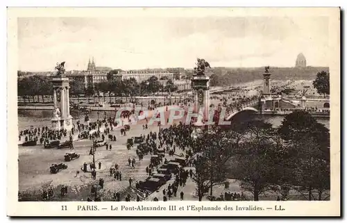 Paris Cartes postales Pont Alexandre III et Esplanade des Invalides