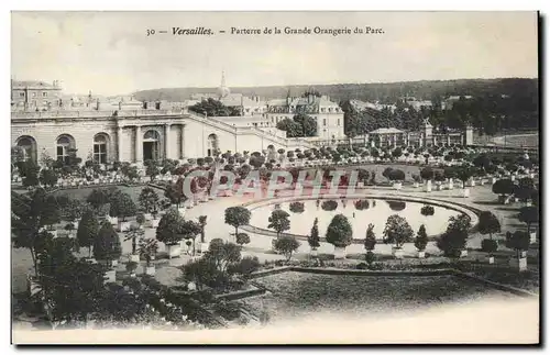 Versailles - Parterre de la Grand Orangerie du Parc Ansichtskarte AK