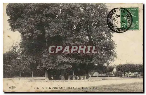 Fontainebleau - Table du Roi - Ansichtskarte AK Arbre Tree