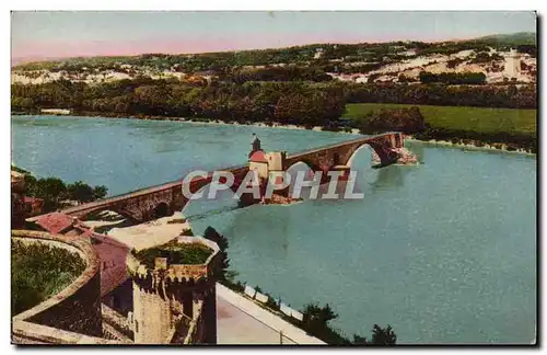 Avignon Cartes postales Le pont St Benezet et le tour Philippe le Bel