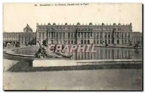 Versailles Ansichtskarte AK Le palais FAcade sur le parc