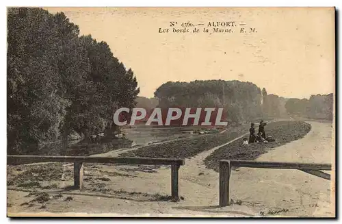 Alfort Ansichtskarte AK Les bords de la Marne