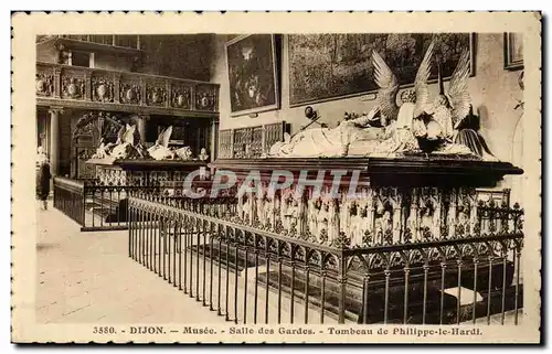 Dijon Cartes postales Musee Salle des gardes Tombeau de philippe le Hardi