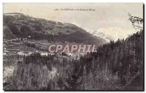 Saint Gervais Cartes postales Le dome de miage