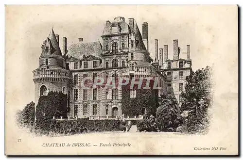 Cartes postales Chateau de Brissac Facace principale