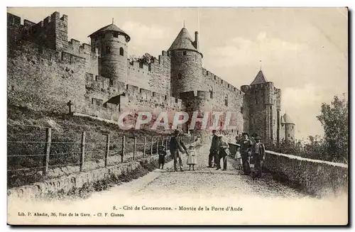 Cite de Carcassonne Cartes postales Montee de la porte d&#39Aude