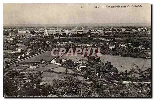 Pau Cartes postales Vue generale prise des Guindalos