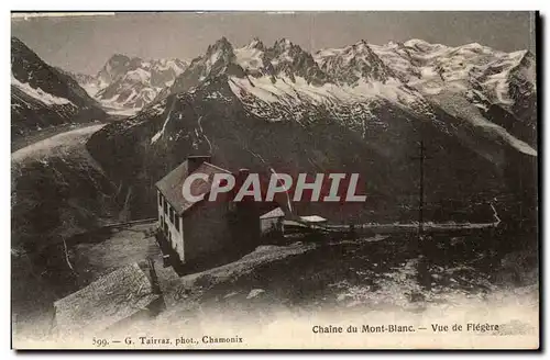 Cartes postales Chaine du Mont Blanc Vue de Flegere