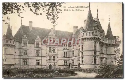 Azay le Rideau Cartes postales Entree du chateau