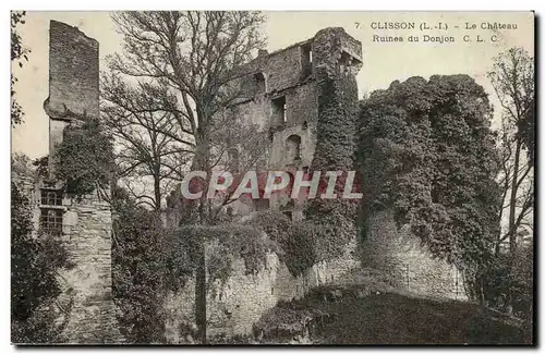 Clisson - Le Chateau - Ruines de Donjon - Ansichtskarte AK