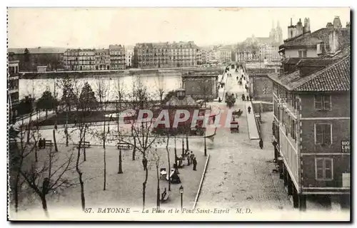 Bayon - La Place et le Pont Saint Esprit - Ansichtskarte AK