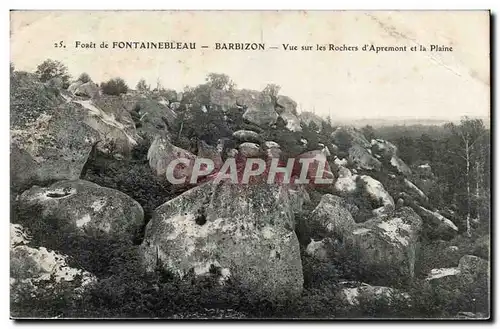 Barbizon - Foret de Fontainebleau - Vue sur les Rochers d&#39Apremont et la Plaine - Ansichtskarte AK