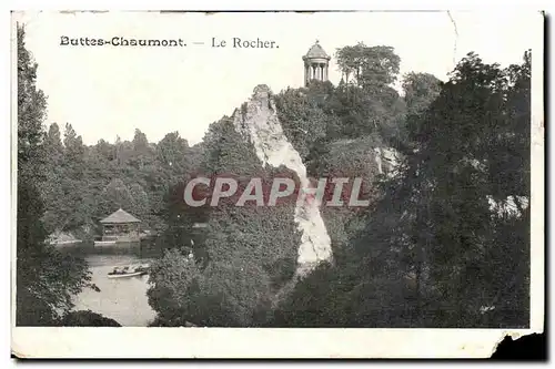 Paris 19 - Buttes Chaumont - Le Rocher - Ansichtskarte AK