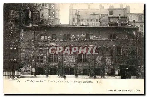 Lyon - La Cathedrale Saint Jean - Vestiges Romains - Ansichtskarte AK