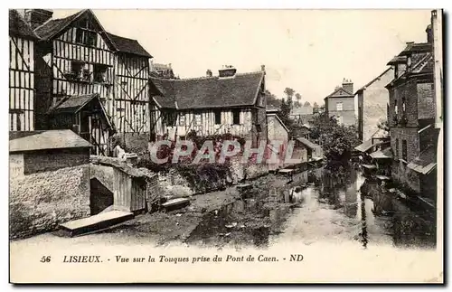 Lisieux Cartes postales Vue sur la Touques prise du pont de Caen