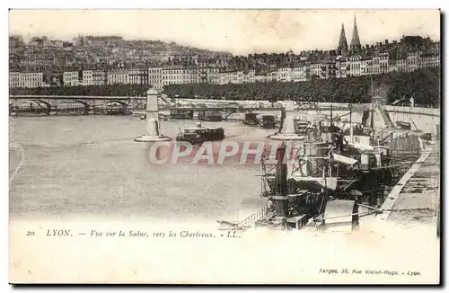 Lyon Cartes postales Vue sur la Saone vers les Chartreux