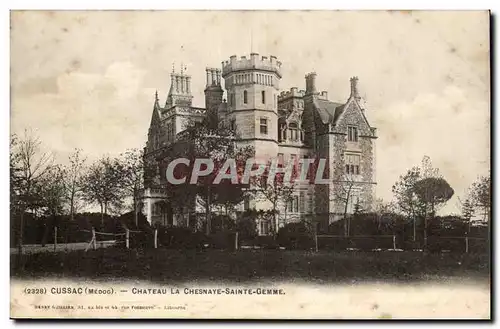 Cussac Cartes postales Chateau La Chesnaye Sainte GEmme