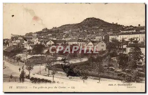 Hyeres Ansichtskarte AK Vue generale prise du casino