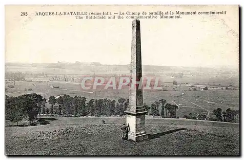 Arques la Bataille Ansichtskarte AK Le champ de bataille et le monument commemoratif