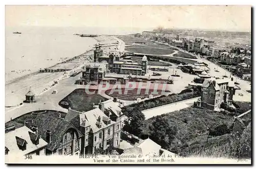 Dieppe Cartes postales vue generale et la plage