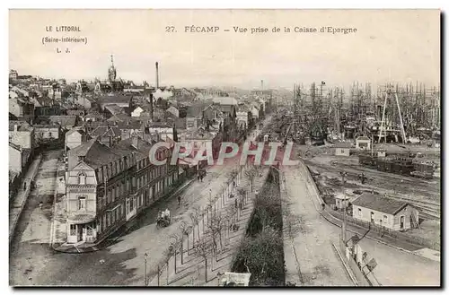 FEcamp Ansichtskarte AK vue prise de la CAisse d&#39Epargne