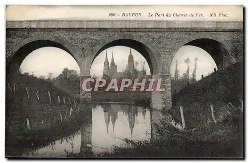 Bayeux Ansichtskarte AK le pont de chemin de fer