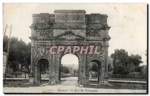 Orange Cartes postales L&#39arc de triomphe