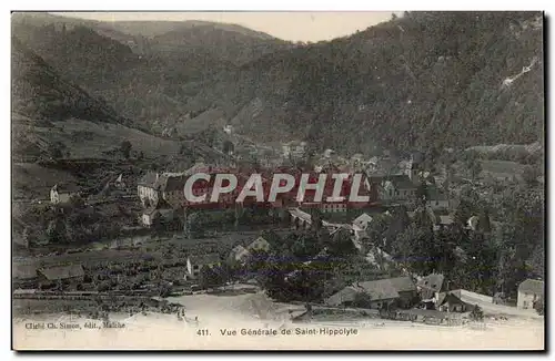 Cartes postales Vue generale de Saint Hippolyte