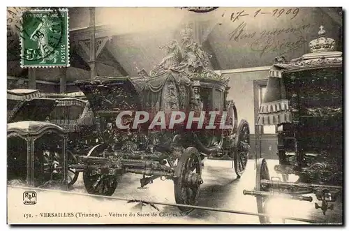 VErsailles Cartes postales Voiture du sacre de Charles X