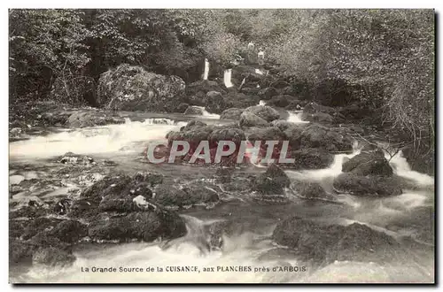 Cartes postales La grande source de la Cuisance aux Planches pres d&#39Arbois