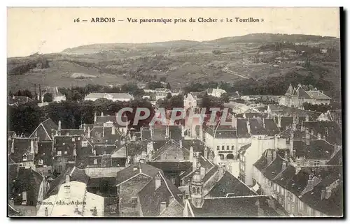 Arbois Cartes postales Vue panoramique prise du clocher Le Tourillon