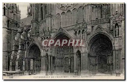 Chartres Ansichtskarte AK Cathedrale Portail meridional