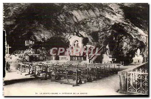 la Sainte Baume Ansichtskarte AK Interieur de la grotte