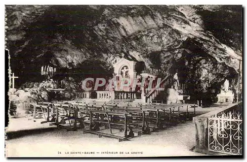 la Sainte Baume Cartes postales Interieur de la grotte