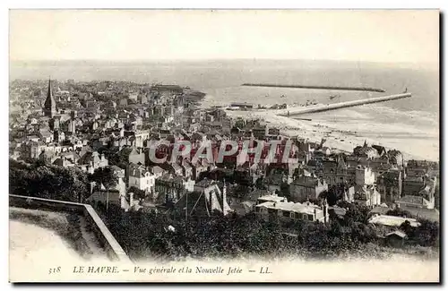 Le Havre Cartes postales Vue generale et la nouvelle jetee