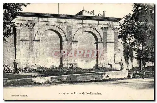 Langres Ansichtskarte AK porte gallo romaine