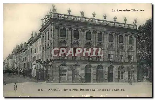 Nancy Cartes postales Sur la place Stanislas Le pavillon de la Comedie