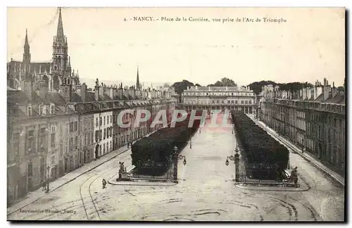 Nancy Cartes postales Place de la Carriere vue prise de l&#39arc de triomphe