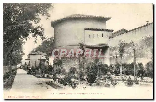 Toulouse Cartes postales Remparts de l&#39arsenal