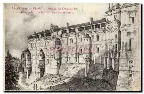 Blois Cartes postales Facade de Francois 1er