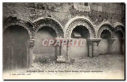 Nogaro Cartes postales Restes du vieux cloitre romain Sculptures remarquables