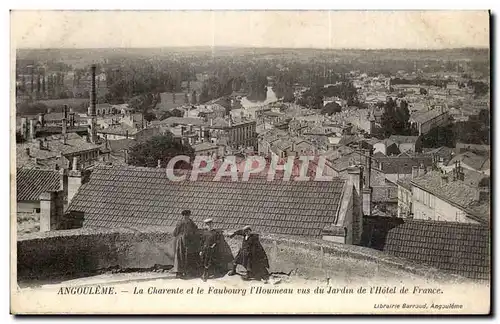 Angouleme Cartes postales La charente et le FAubourg l&#39Houmeau vus du jardin de l&#39hotel de France