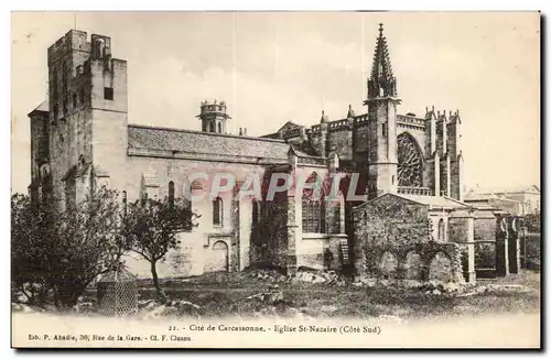 Cite de Carcassonne Cartes postales Eglise St Nazaire