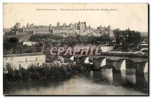 Cite de Carcassonne Cartes postales Vue generale prise du Nord Ouest