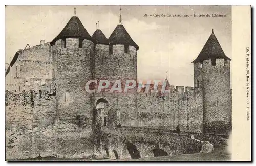 Cite de Carcassonne Ansichtskarte AK Entree du chateau